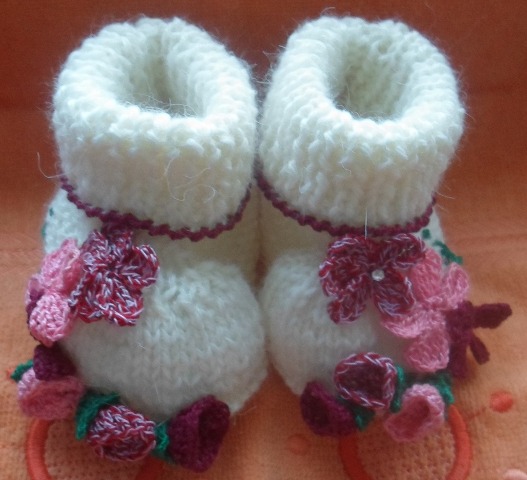Baby booties "Meadow"