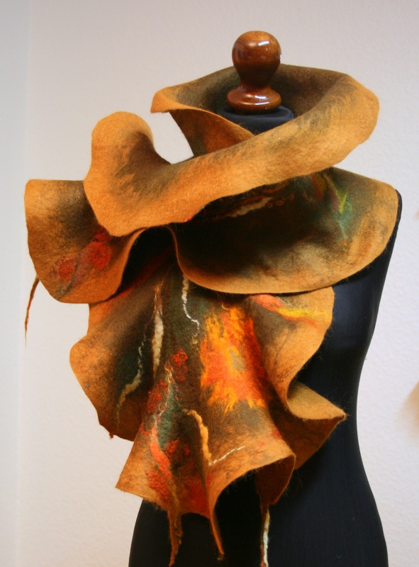 Scarves " autumnal flowers -Dovilei "