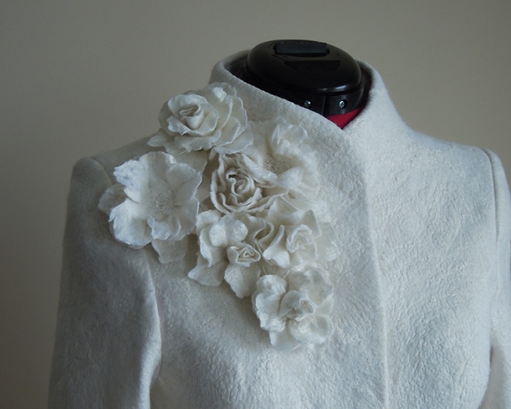 Wedding jacket with flowers