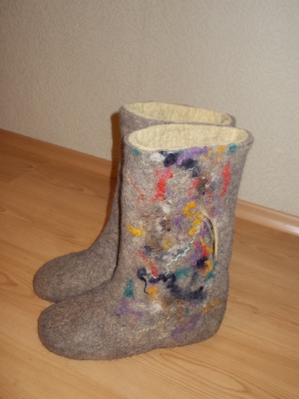 Felted boots