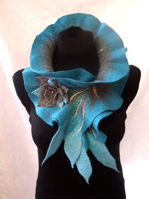 Turquoise scarf