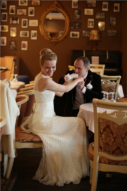 knitted bridal gown