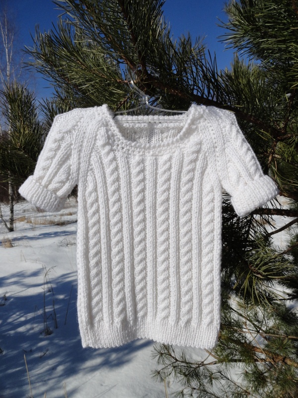 White sweater loom