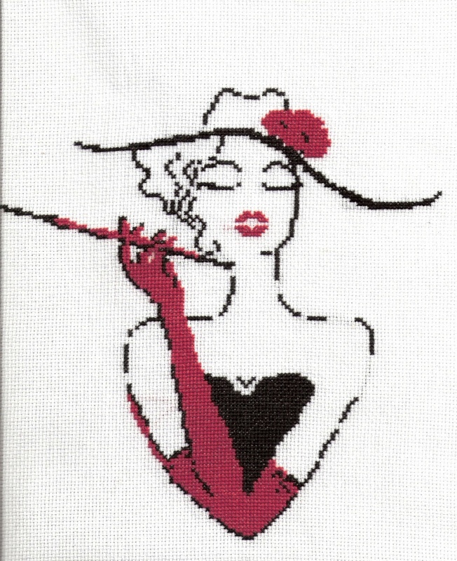 Lady with a cigarette