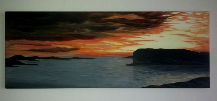 Flaming sky