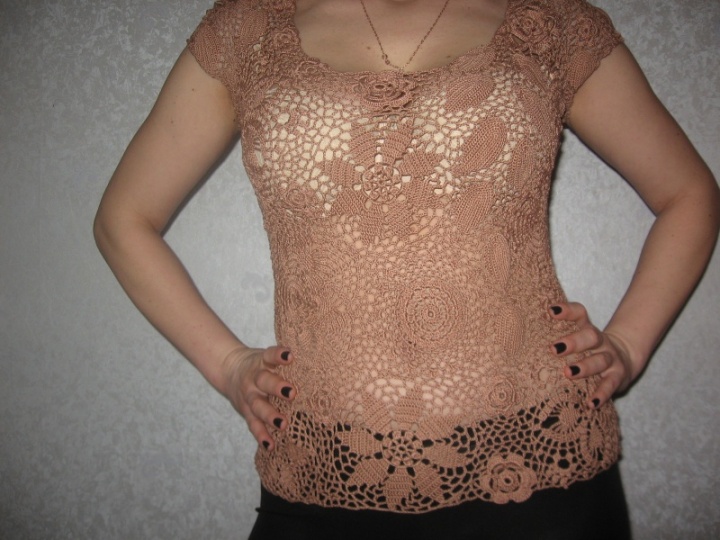 Blouse, Irish crochet