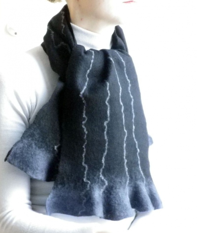 Scarf black / gray picture no. 3