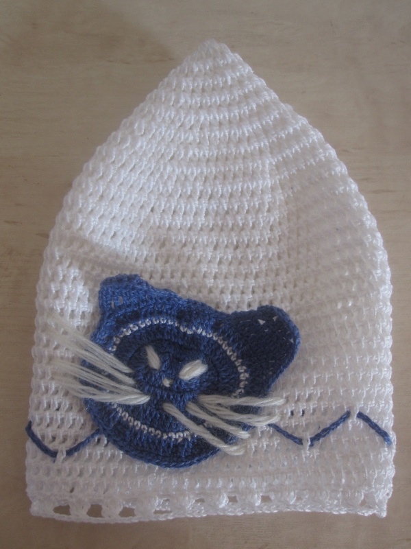 Blue kitten cap picture no. 2