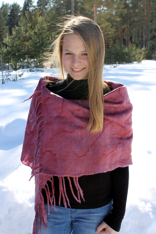 Lilac scarf