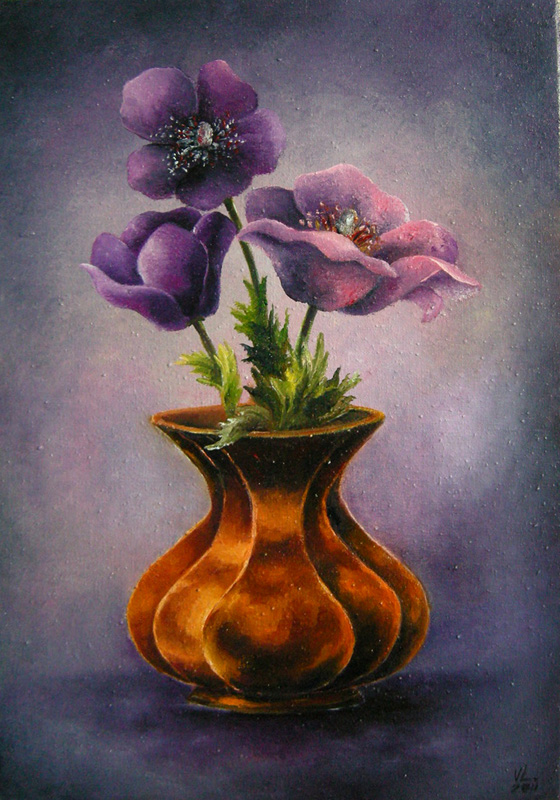 " lilac Anemones " 35x50