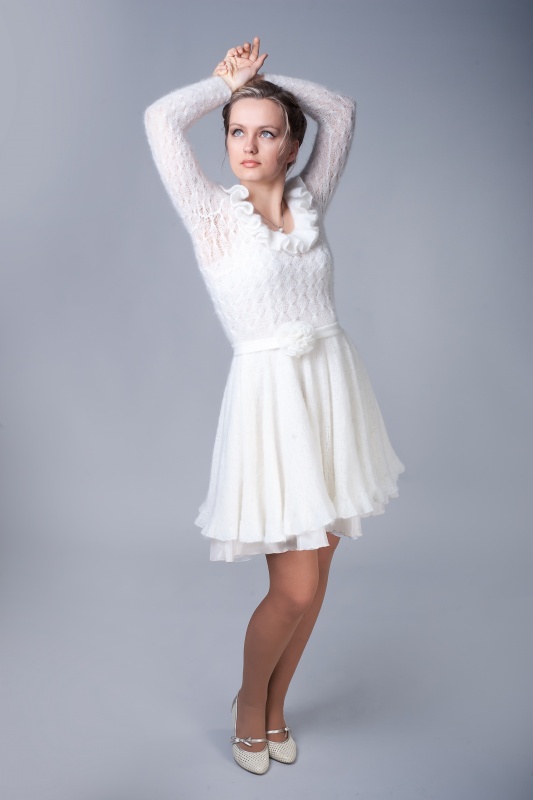 knitted mocherine bridal gown