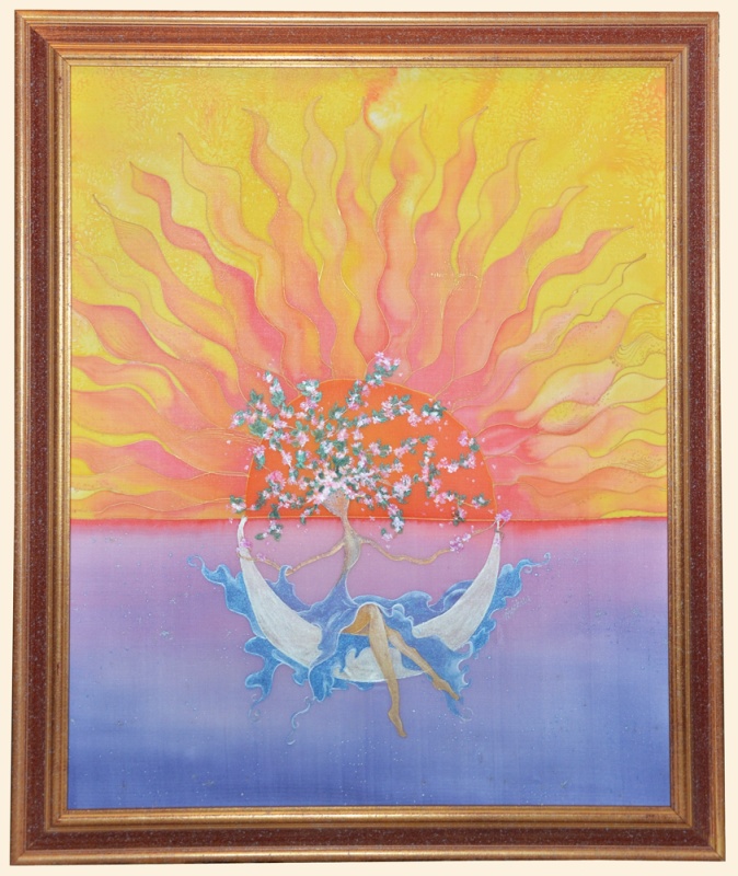 Silk painting
