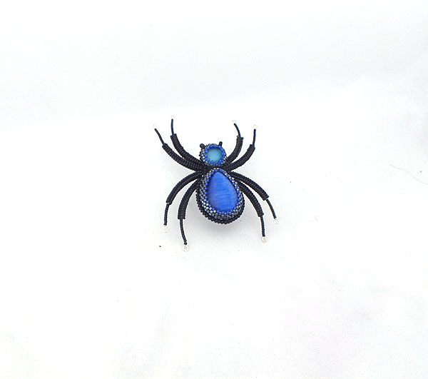 Blue brooch - spiders picture no. 2