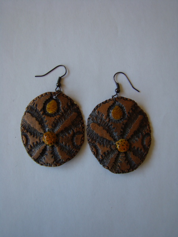 Earrings " Fern ring "