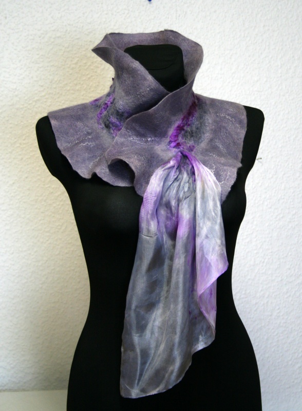 Scarf " violet gray " picture no. 2