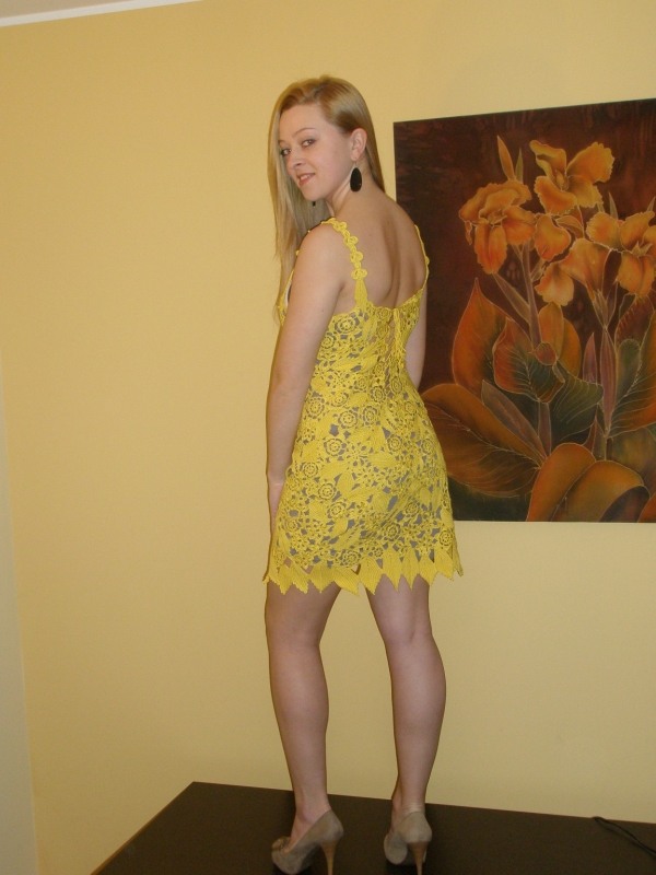 Yellow dress with bolero picture no. 2
