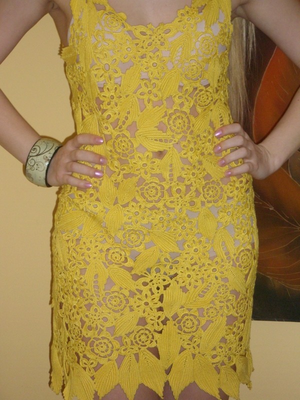 Yellow dress with bolero picture no. 3