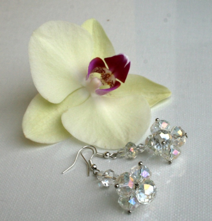 Auskarai "Orchidėja/2 "