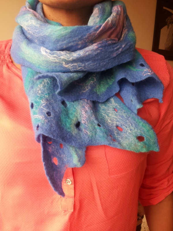 Scarf " sea waves " picture no. 2