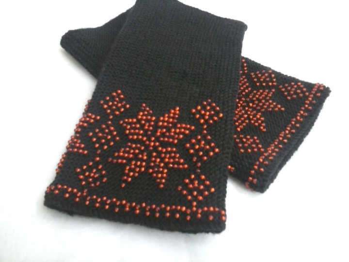 Stars in the night, merino wool