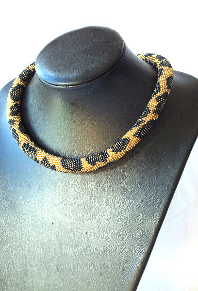 Crocheted bead necklace (tow) picture no. 2