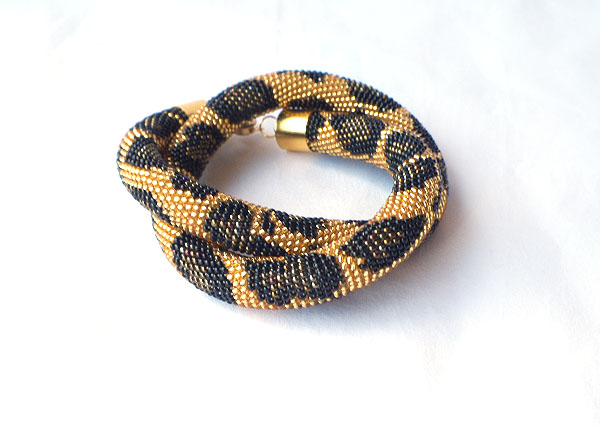 Crocheted bead necklace (tow) picture no. 3