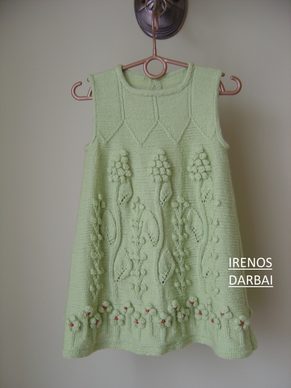 Knitted dress for - girl