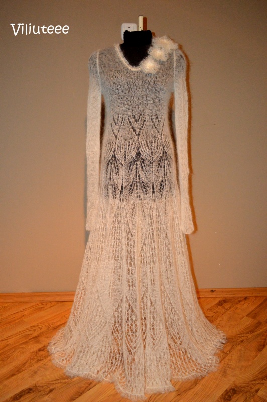 knitted bridal gown