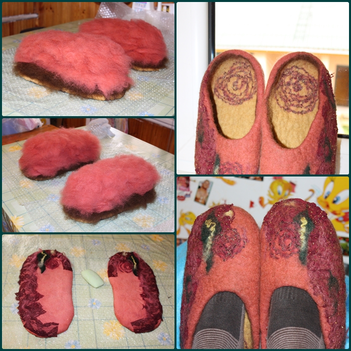 Slippers " Rose Garden & quot ;. picture no. 3