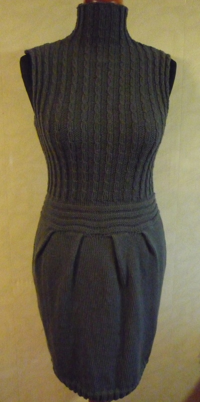 dark gray sleeveless dress