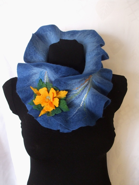 Blue scarf
