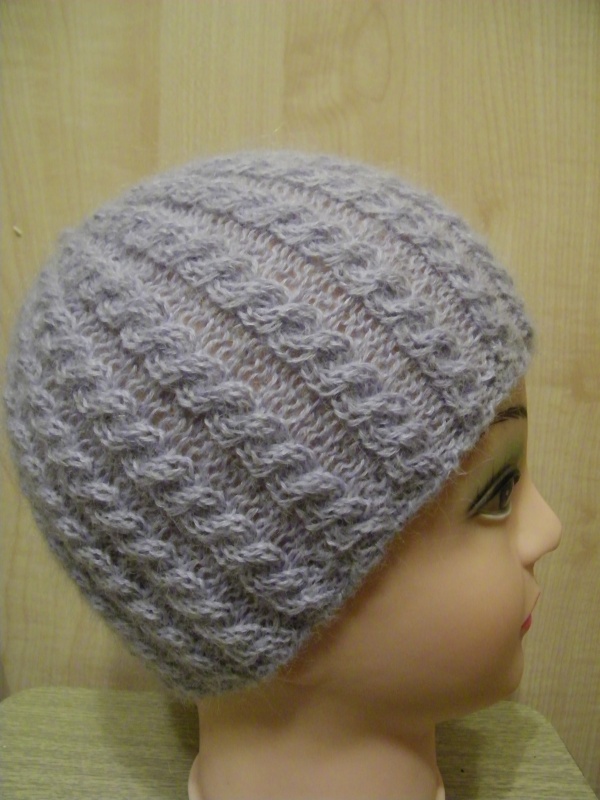 Ice-blue hat with braids picture no. 2