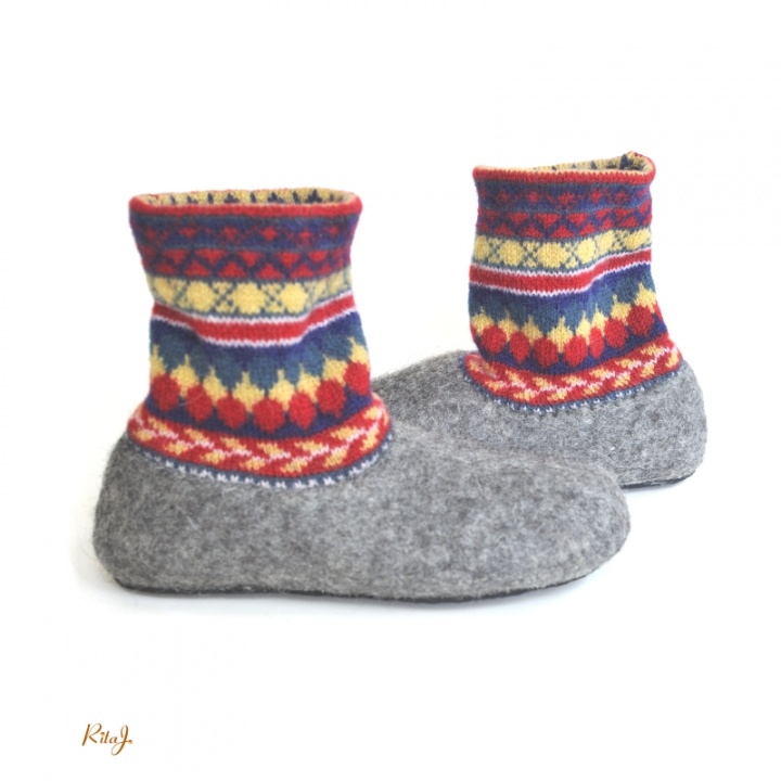 Felt slippers / felted slippers / boots