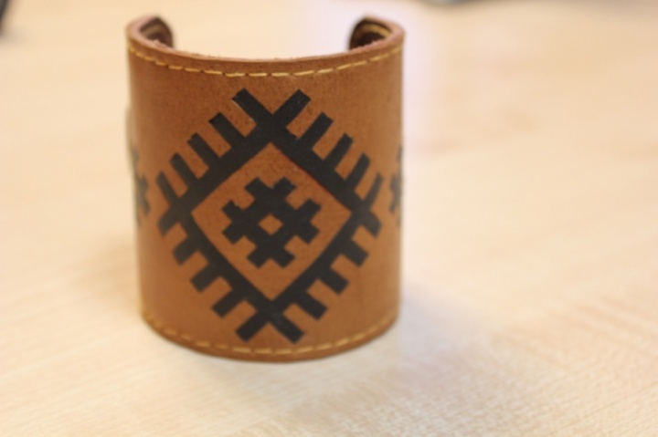 Handmade leather bracelet