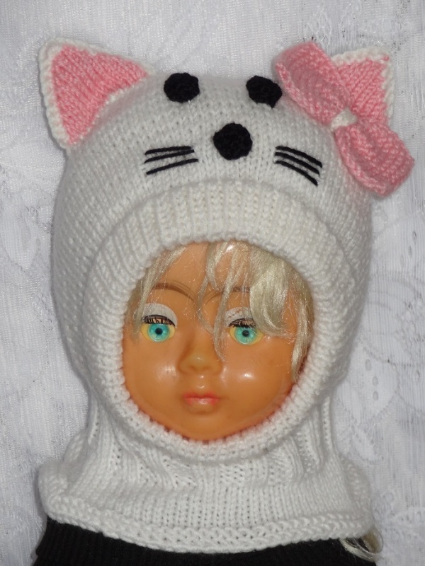 Kepurė šalmas Balta katytė Hello kitty