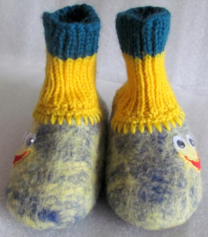 Felt shoes - smiley, size 21 picture no. 2