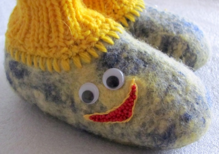 Felt shoes - smiley, size 21 picture no. 3
