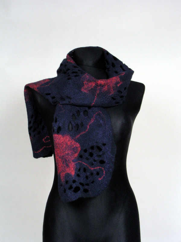 Scarf " Night flowers " picture no. 2