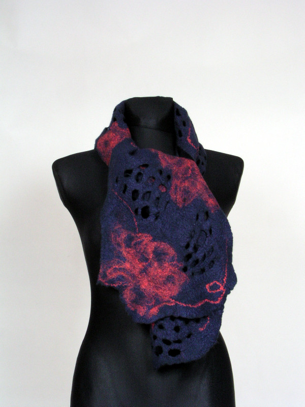 Scarf " Night flowers " picture no. 3