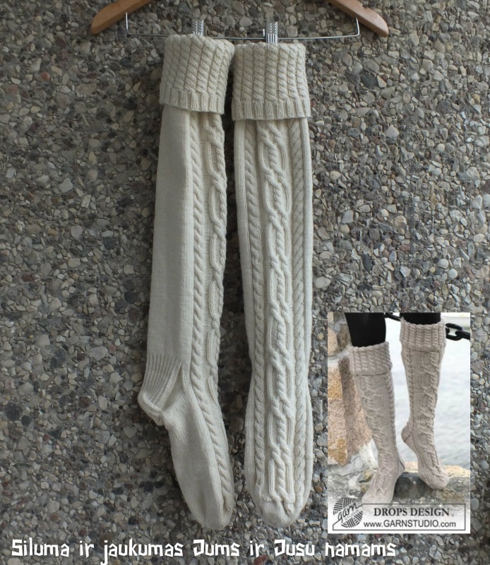 Long socks pyniuotos