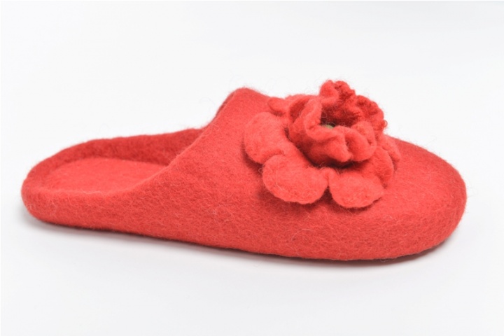 With red poppy