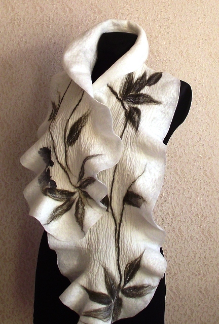 white scarf