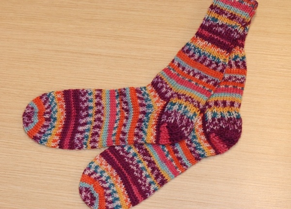 Warm socks " patchwork "