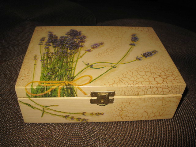 Lavender tea box