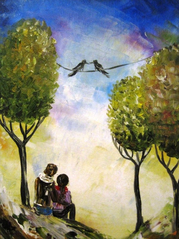 " being together "