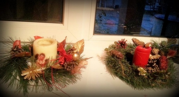Christmas table wreath picture no. 2
