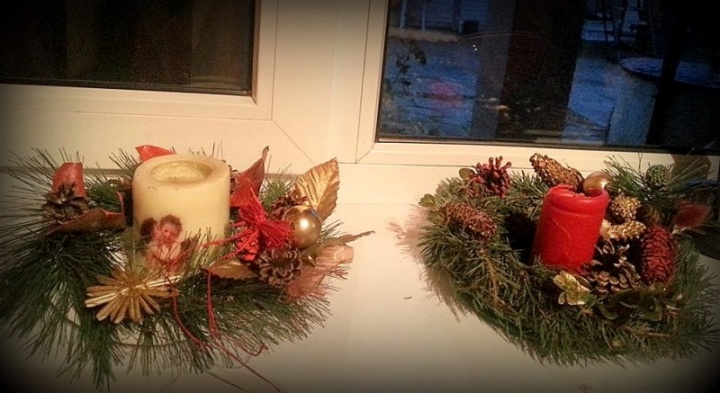 Christmas table wreath picture no. 2