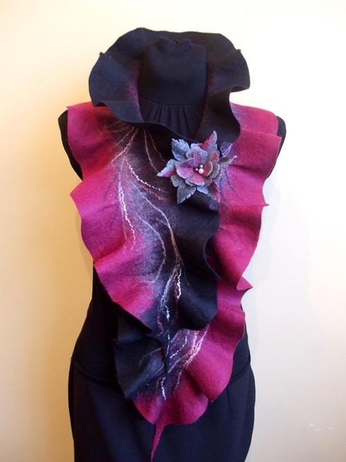 Black and deep red with gray picture no. 2
