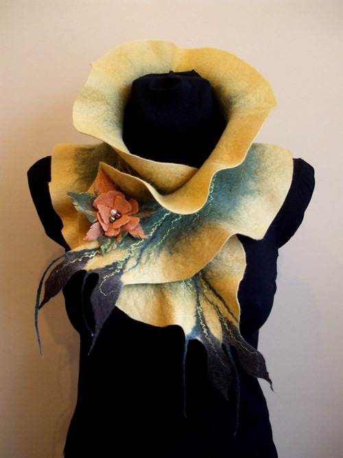 Yellow green scarf