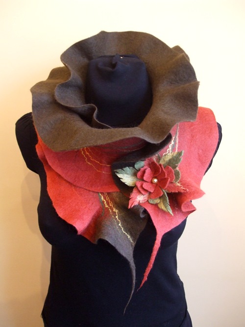 Brown rust scarf picture no. 3